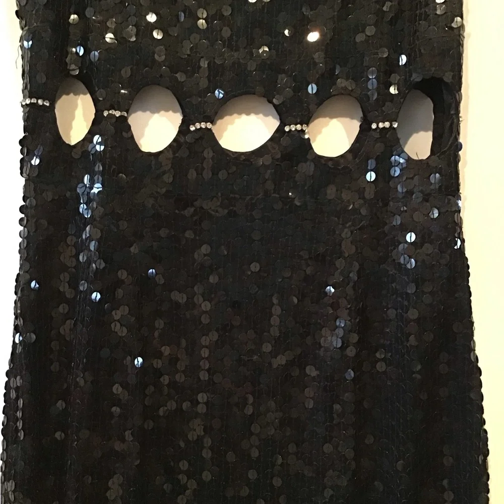 Niteline Black Sequin Gown/Prom Dress - Picture 2 of 8
